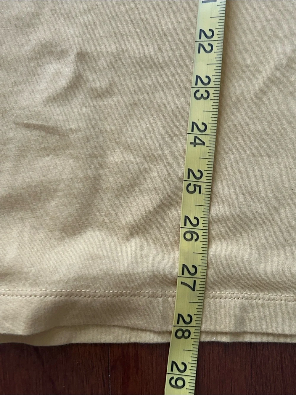 J. Crew Slim Washed Short-Sleeve T-Shirt Yellow Men's L Cotton Casual Basics